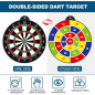 Magnetic Dart Board with 12 Darts - Fun Indoor Game & Party Gift for Boys Ages 5-12