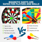 Magnetic Dart Board with 12 Darts - Fun Indoor Game & Party Gift for Boys Ages 5-12