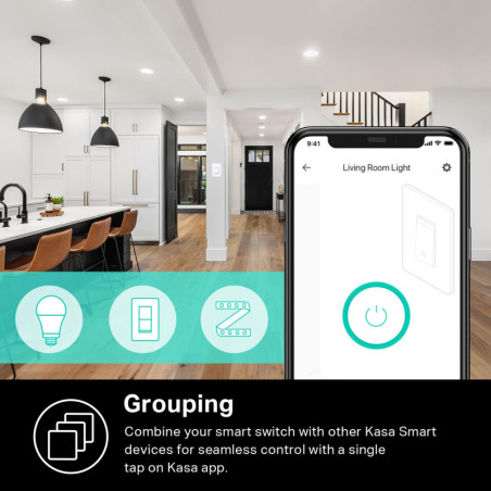 Kasa Smart Dimmer HS220P3 3-Pack Wi-Fi Alexa Google Home