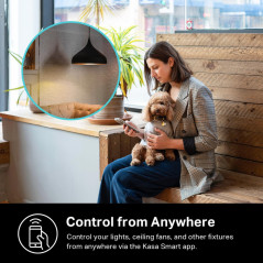 Kasa Smart Dimmer Switch HS220P3 3-Pack – Wi-Fi, Alexa & Google Home