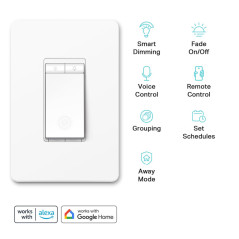 Kasa Smart Dimmer Switch HS220P3 3-Pack – Wi-Fi, Alexa & Google Home