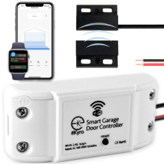 eKyro Ouvre-porte Garage WiFi Universel Compatible Alexa