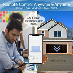 eKyro Ouvre-porte Garage WiFi Universel Compatible Alexa