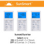 GE 7-Day In-Wall Digital Timer Switch with Auto Sunrise/Sunset, Daily & Weekly Schedules, White & Almond GE 7-Day In-Wall Digital Timer Switch with Auto Sunrise/Sunset, Daily & Weekly Schedules, White & Almond