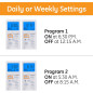 GE 7-Day In-Wall Digital Timer Switch with Auto Sunrise/Sunset, Daily & Weekly Schedules, White & Almond GE 7-Day In-Wall Digital Timer Switch with Auto Sunrise/Sunset, Daily & Weekly Schedules, White & Almond