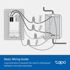 Tapo S500 Smart Light Switch 4-Pack, Single Pole, Neutral Wire, 2.4GHz Wi-Fi, Alexa & Google Home Compatible, UL Certified