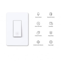 Tapo S500 Smart Light Switch 4-Pack – Wi-Fi, Alexa & Google Home Compatible