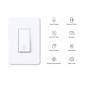 Tapo S500 Smart Light Switch 4-Pack, Single Pole, Neutral Wire, 2.4GHz Wi-Fi, Alexa & Google Home Compatible, UL Certified Tapo S500 Smart Light Switch 4-Pack, Single Pole, Neutral Wire, 2.4GHz Wi-Fi, Alexa & Google Home Compatible, UL Certified