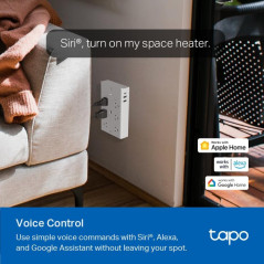 Tapo P306 Smart Plug Extender with USB-C, Surge Protector & Night Light