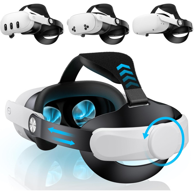 Kawaye Adjustable Halo Strap for Meta Quest 3S/Quest 2/Quest 3 VR Headset