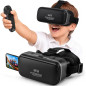 3D VR Headset for Kids with Android Remote - Compatible with iPhone & Android, Includes 3D Videos & Apps