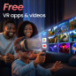 3D VR Headset for Kids with Android Remote - Compatible with iPhone & Android, Includes 3D Videos & Apps