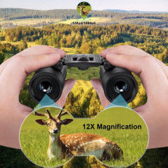 12X25 Mini Pocket Binoculars for Adults & Kids, Compact for Bird Watching & Opera Concerts