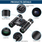 200x25 High Powered Compact Waterproof Binoculars for Adults & Kids – Mini Pocket Size for Outdoor Activities