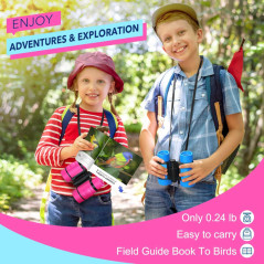LET'S GO! Kids Binoculars for Bird Watching & Outdoor Fun Ages 3-7