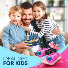 LET'S GO! Kids Binoculars for Bird Watching & Outdoor Fun Ages 3-7