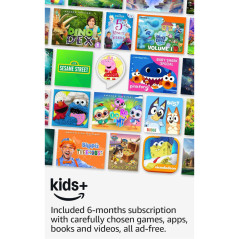Amazon Fire 7 Kids Tablet (Newest) 7 Purple, Ad-Free, 10-Hr Battery