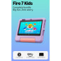 Amazon Fire 7 Kids Tablet (Newest) 7 Purple, Ages 3-7, Ad-Free, Parental Controls, 10-Hour Battery, 16GB Amazon Fire 7 Kids Tablet (Newest) 7 Purple, Ages 3-7, Ad-Free, Parental Controls, 10-Hour Battery, 16GB