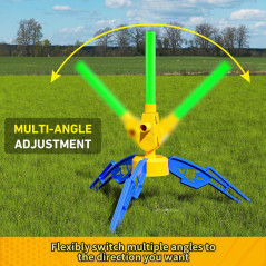 Otoseth Toy Rocket Launcher for Kids – Launches 100 Ft, 8 Foam Rockets & Adjustable Stand, Ages 3-8