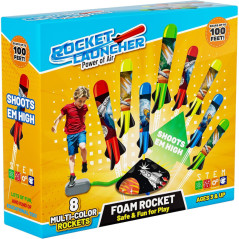 Otoseth Toy Rocket Launcher for Kids – Launch Rockets up to 100 Ft