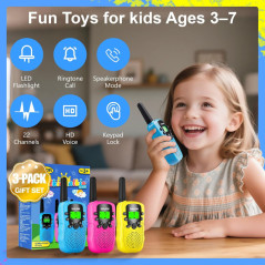 Walkie Talkies for Kids 3-12 | 3 Mile Range Outdoor Toy Gift Ideas