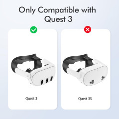 Meta Quest 3 Face Pad Replacement - Sweet-Proof PU Leather Cushion