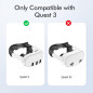 Housse Faciale Anti-Sueur en Cuir PU Noir pour Meta Quest 3 - Coussin Mousse Confort Oculus Quest 3 Housse Faciale Anti-Sueur en Cuir PU Noir pour Meta Quest 3 - Coussin Mousse Confort Oculus Quest 3