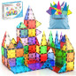 PicassoTiles 100 pièces Blocs magnétiques transparents 3D, construction évolutive, jeu familial, 3+ ans PicassoTiles 100 pièces Blocs magnétiques transparents 3D, construction évolutive, jeu familial, 3+ ans