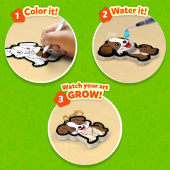 Skillmatics Aqua Puffs Animals Art & Craft Kit – Mess-Free DIY Keychains for Kids