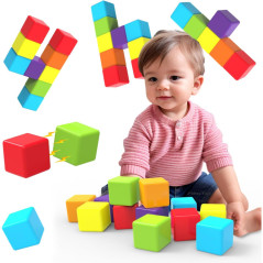 Blocs Magnétiques Géants 12 pcs | Jouets Montessori Enfants