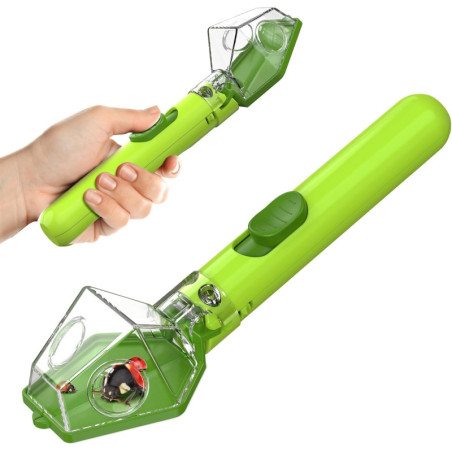 Bug Catcher Kit for Kids with 6X Magnifier - STEM Insect Trap Toy for Indoor & Outdoor Exploration, Green