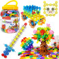 Brain Flakes 500 Piece Set – Interlocking Discs STEM Building Toy for Kids, Teens & Adults, Ages 3+