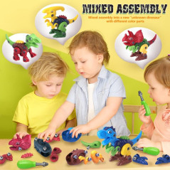 Dinosaur Take Apart Toys with Electric Drill for Kids 3-7, STEM Building Set, Includes Tyrannosaurus Rex – Gift Ideal