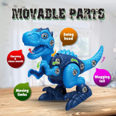 Dinosaur Take Apart Toys with Drill for Kids 3-7 | STEM Building Gift