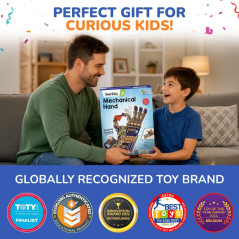 Smartivity Robotic Mechanical Hand STEM Toy for Kids 8-14 | Parents' Choice Award Winner | Superhero Gift