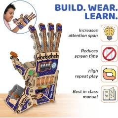 Smartivity Robotic Mechanical Hand STEM Toy for Kids 8-14 | Parents' Choice Award Winner | Superhero Gift