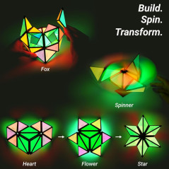 TOSY Magnet Pyramid Glow - Puzzle Magnétique Créatif STEM