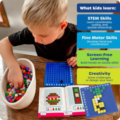 Learning Resources STEM Explorers Pixel Art Challenge - Creative Coding & STEM Activity Kit