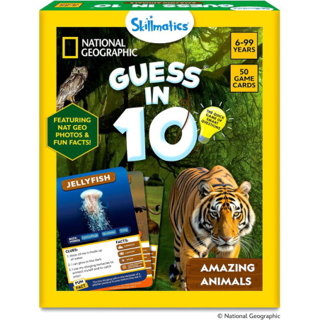 Skillmatics Guess in 10 - Jeu National Geographic Animaux Kids