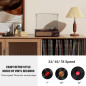 Portable Vinyl Record Player Turntable with Bluetooth & Stereo Speakers, 3-Speed Retro Design for Home & Entertainment Portable Vinyl Record Player Turntable with Bluetooth & Stereo Speakers, 3-Speed Retro Design for Home & Entertainment