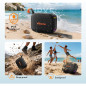 Portable Bluetooth Speaker IPX5 Waterproof, 24H Playtime, HD Sound, TWS, LED Light – Outdoor Black