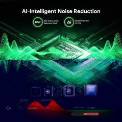 Enregistreur Vocal Numérique 136GB Double Face, Activation Vocale, Réduction de Bruit, USB-C, 100H Enregistrement