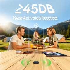 Enregistreur Vocal 136GB avec Réduction de Bruit AI & USB-C
