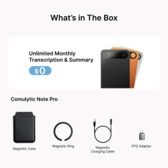 Comulytic Note Pro AI Voice Recorder – Unlimited Transcribe & Noise Reduction