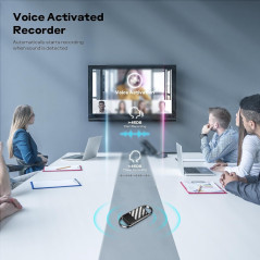 Enregistreur Vocal 72GB Xelarvex - Réduction Bruit AI & 4800h