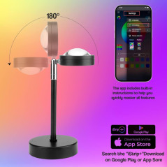 Lampe Projection Coucher de Soleil 16 Couleurs, 4 Modes - Rouge