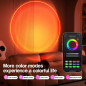 Lampe Projection Coucher de Soleil 16 Couleurs, 4 Modes, 180°, Lumière Ambiance, Déco, Cadeau Femme Lampe Projection Coucher de Soleil 16 Couleurs, 4 Modes, 180°, Lumière Ambiance, Déco, Cadeau Femme