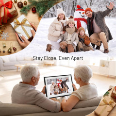 AEEZO 10.1 HD Digital Photo Frame with 32GB Memory & Touch Screen
