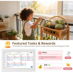 15.6 Digital Calendar Wall Touch Screen – Chore Chart & Photo Frame