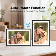 Cadre Photo Numérique 10,1 HD IPS 32GB WiFi Noir